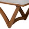 Baxton Studio Chenoa Japandi Light Grey Boucle Fabric and Walnut Brown Finished Wood Bench 233-13319-ZORO - alternate 5